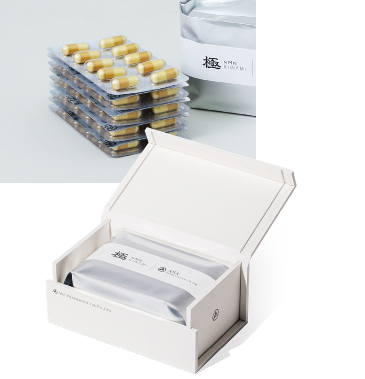 環境保護に配慮した紙製のパッケージ箱にアルミガゼット袋で梱包